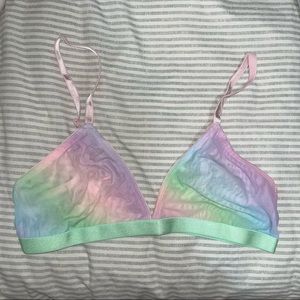 BRAND NEW Parade Mint Gradient Silky Mesh Triangle Bralette!